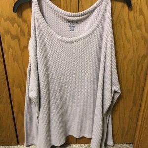 AE cold shoulder sweater!